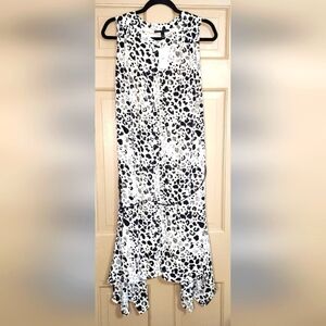 Lane Bryant Black and White Asymmetrical Dress Size 18-20 NWT